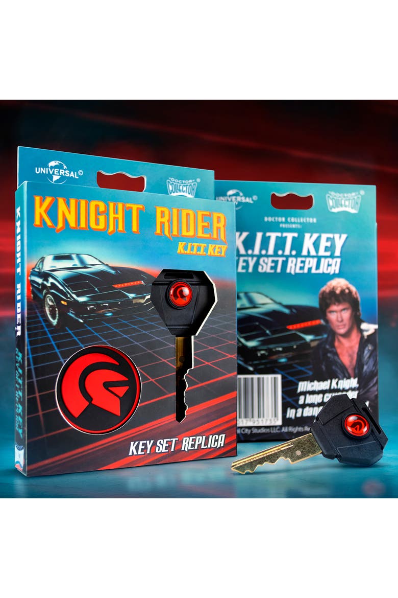 Knight Rider K.I.T.T Key Set Replica, Includes Keychain, Alternate, color, Multicolored