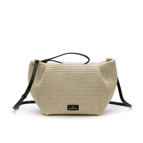 Marta Jute Clutch Bag With Shoulder Strap