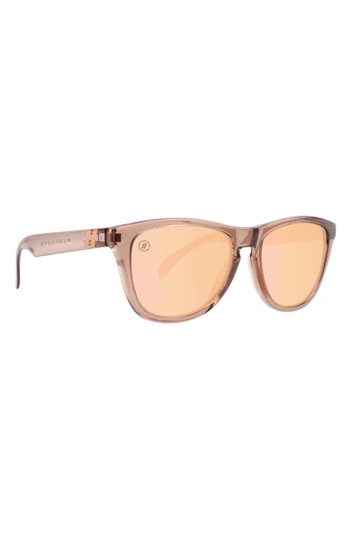 Blenders Eyewear 53.5mm L-series Polarized Square Sunglasses In Orange