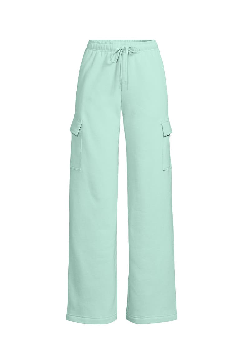 Plus Size Serious Sweats High Rise Wide Leg Cargo Pants, Alternate, color, Julep