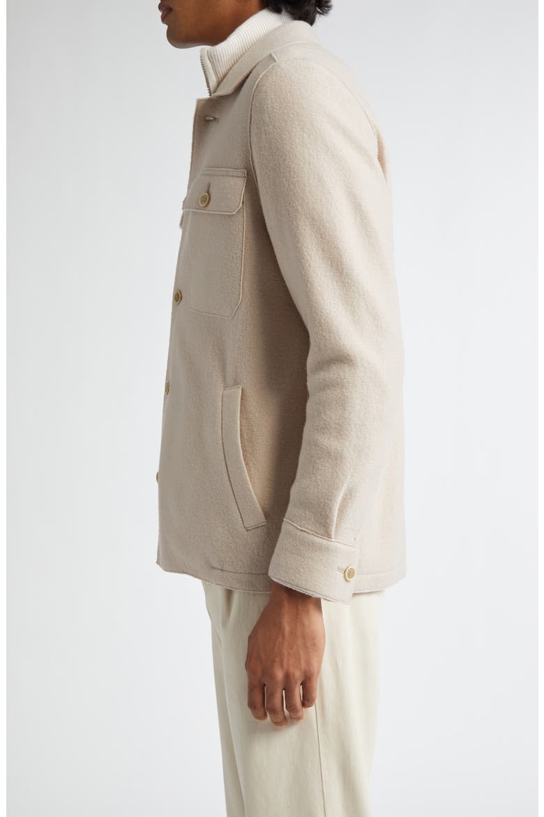 Boiled Wool Overshirt, Alternate, color, SAND