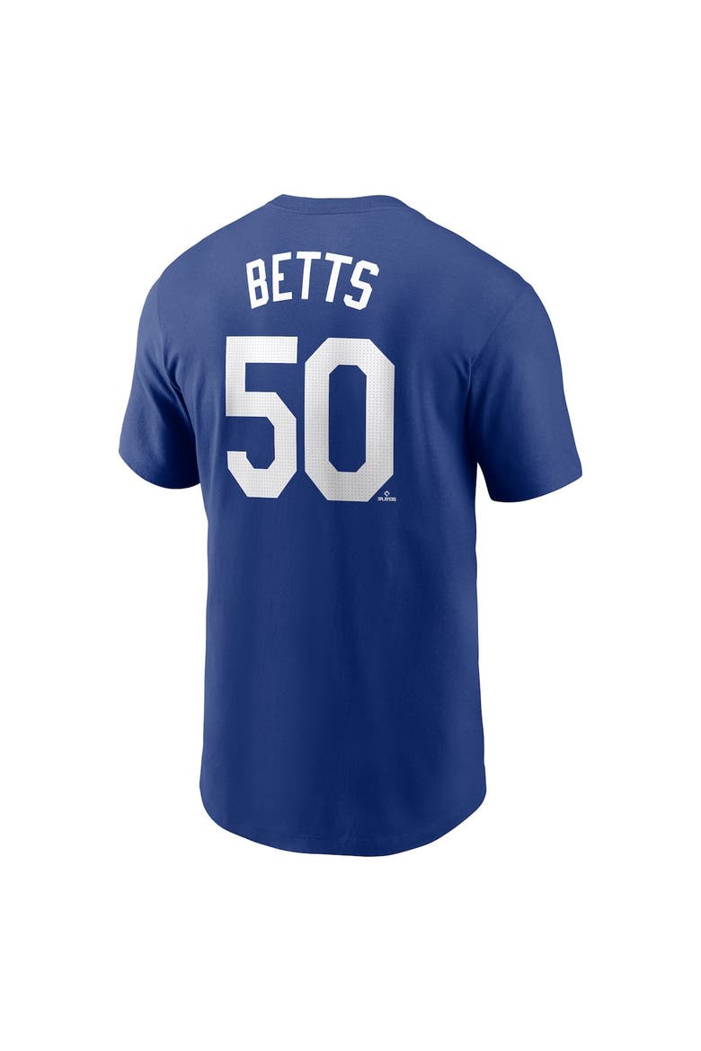 Men's Nike Mookie Betts Royal Los Angeles Dodgers Fuse Name & Number T-Shirt, Alternate, color, Royal