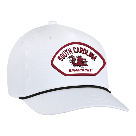 Men's Ahead  White South Carolina Gamecocks Alto Rope Adjustable Hat