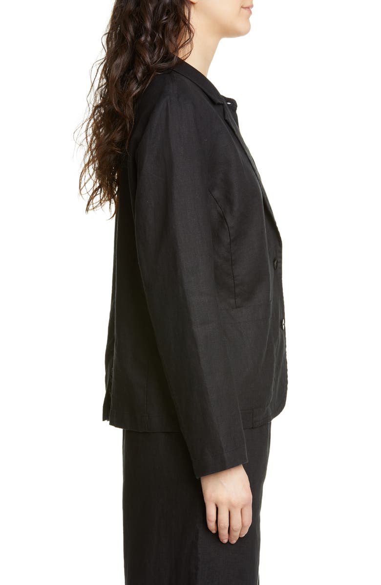 Eileen Fisher Organic Linen Blazer, Alternate, color, 