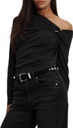 Veronica Beard Lozea One-Shoulder Top