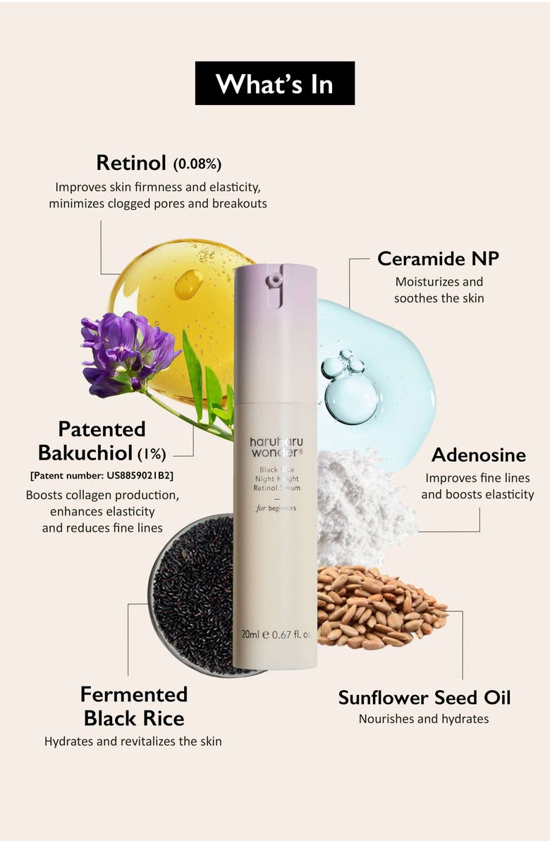 haruharu wonder Black Rice Night Knight Retinol Serum, Alternate, color, NO COLOR
