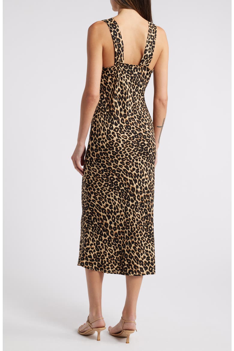 Beauden Print V-Neck Dress, Alternate, color, LEO