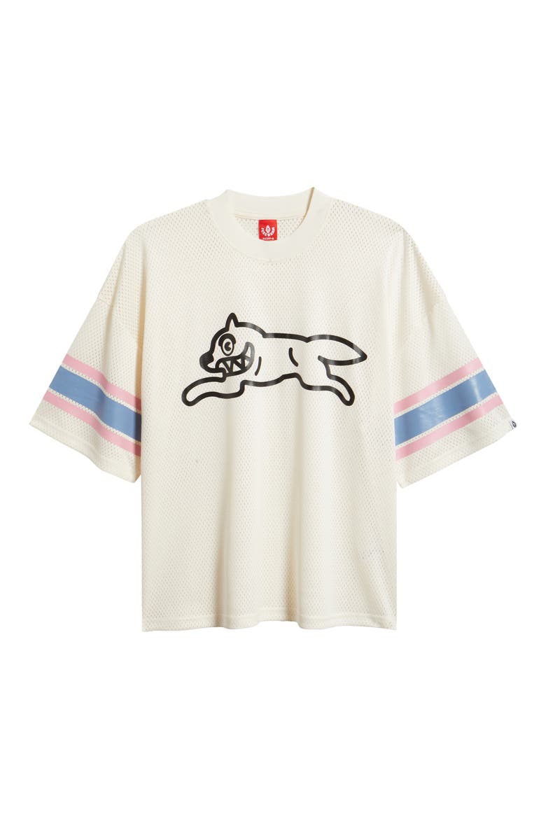 Hike Oversize Running Dog Mesh Graphic T-Shirt, Alternate, color, ANTIQUE WHITE