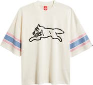 ICECREAM Hike Oversize Running Dog Mesh Graphic T-Shirt