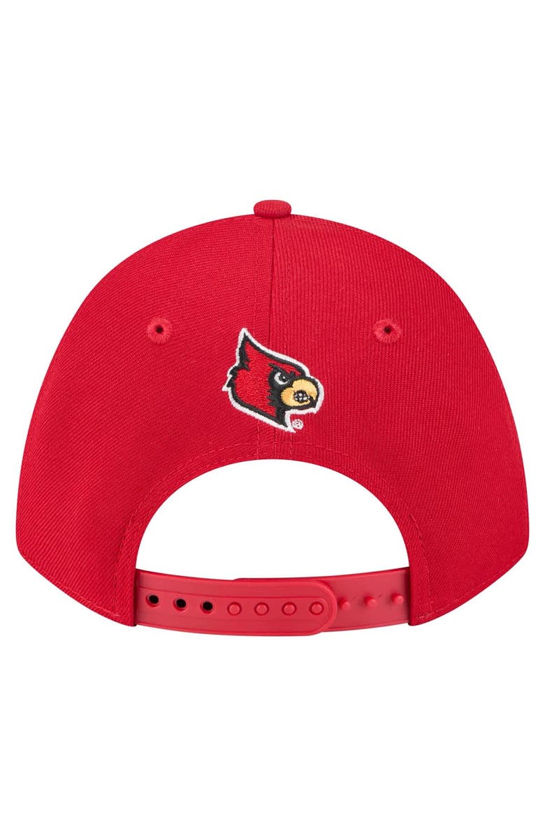 New Era Men's New Era Red Louisville Cardinals Team Collective 9FORTY M-Crown Adjustable Hat, Alternate, color, Red