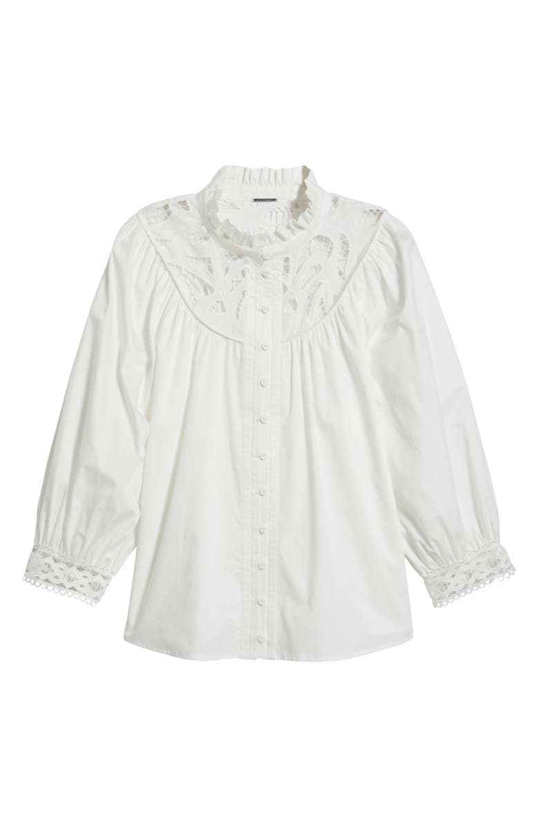 Elie Tahari The Rylan Lace Shirt, Alternate, color, 