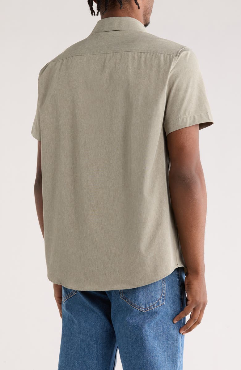 Hurley Tech Chambray Woven Shirt, Alternate, color, Olive/ Khaki