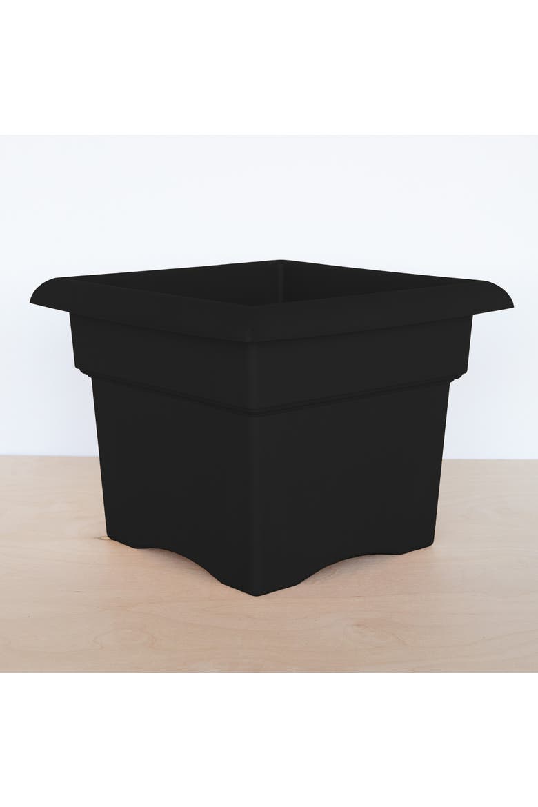 Veranda Deck Box Planter Square 18 Inch Black, Alternate, color, Black