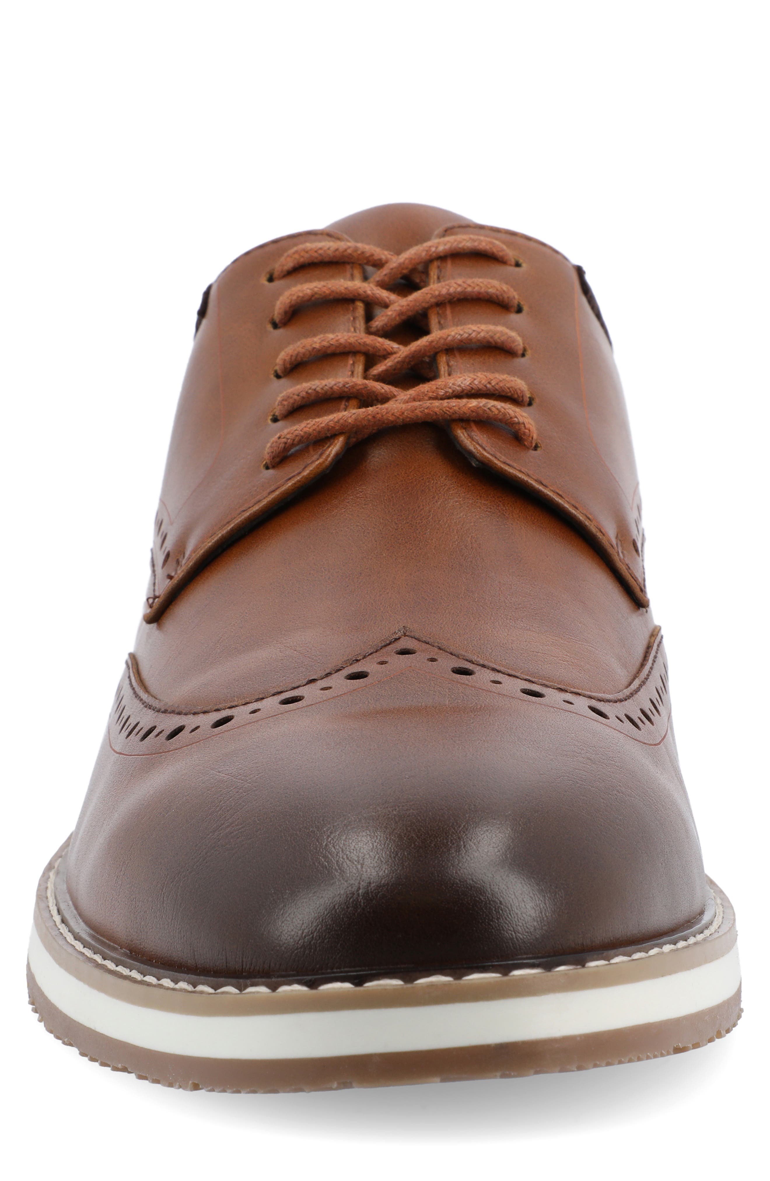 Ozzy Wingtip Hybrid Derby, Alternate, color, COGNAC