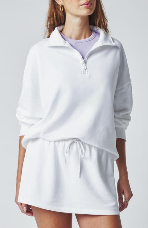 Cozy Crush Half-Zip Cotton Blend Sweatshirt