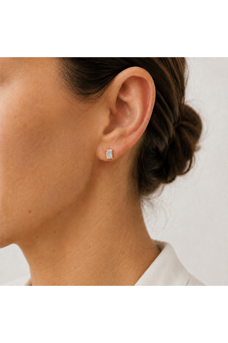 5/8 CT Lab-Grown Diamond Earrings in 14K Gold, Alternate, color, Gold