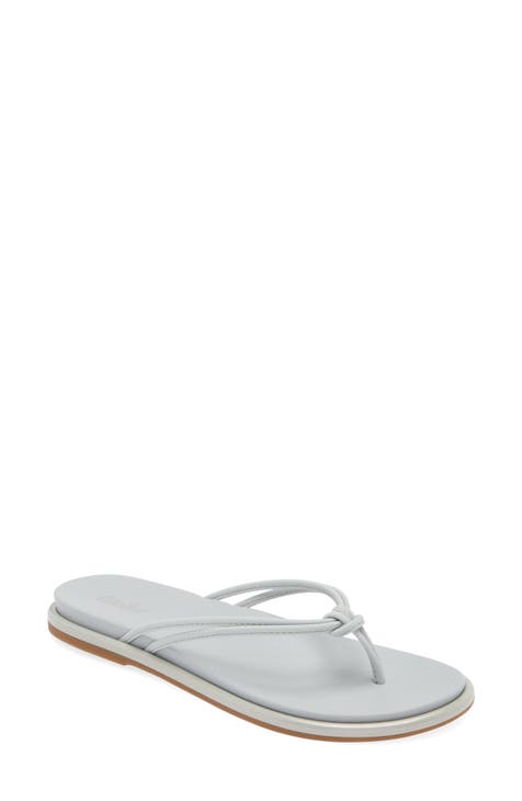 Grey flip flops womens on sale