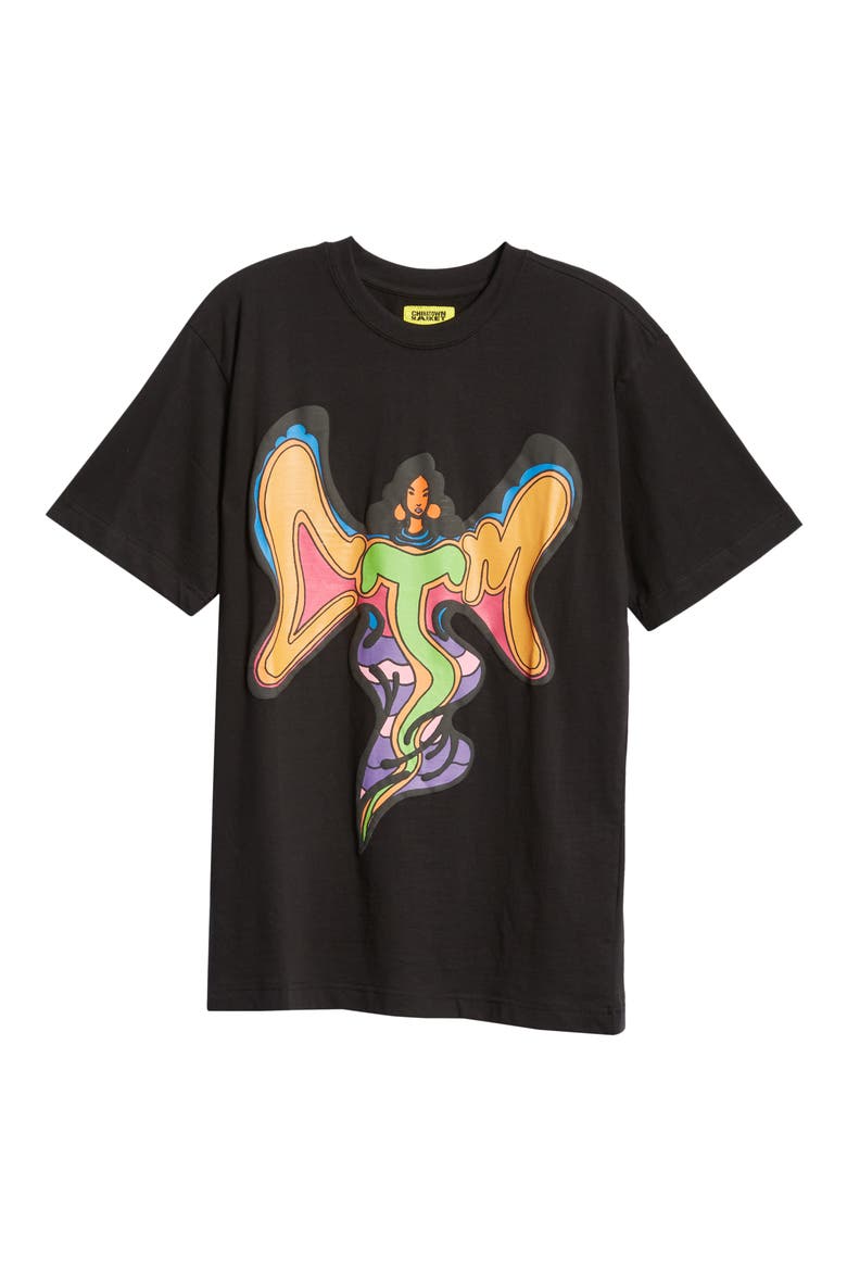 Goddess Graphic Tee, Alternate, color, BLACK