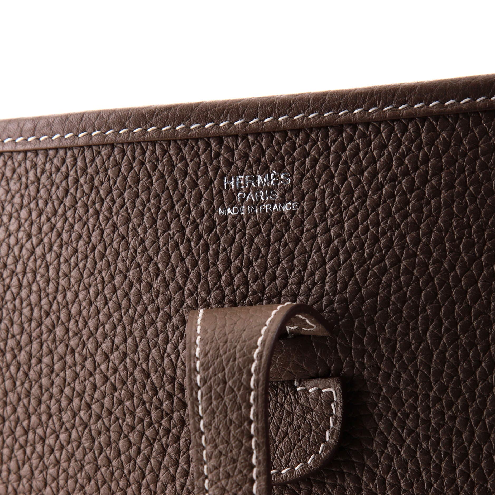 Pre-Owned Hermes Evelyne Bag Gen III Clemence PM, Alternate, color, Etoupe