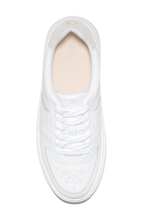 Cole Haan Grandpro Rally Canvas Court Sneaker In Optic White/silver Birch