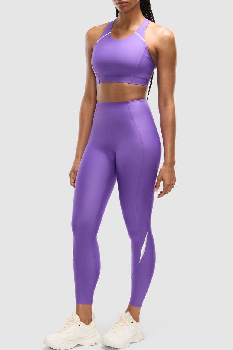 PaceForm High Rise Legging 25", Alternate, color, Bright Purple