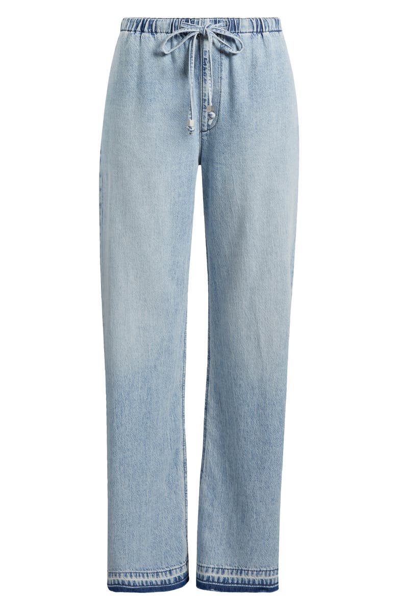 rag & bone Ultra Featherweight Logan Release Hem Wide Leg Pull-On Denim Pants, Alternate, color, Kierra