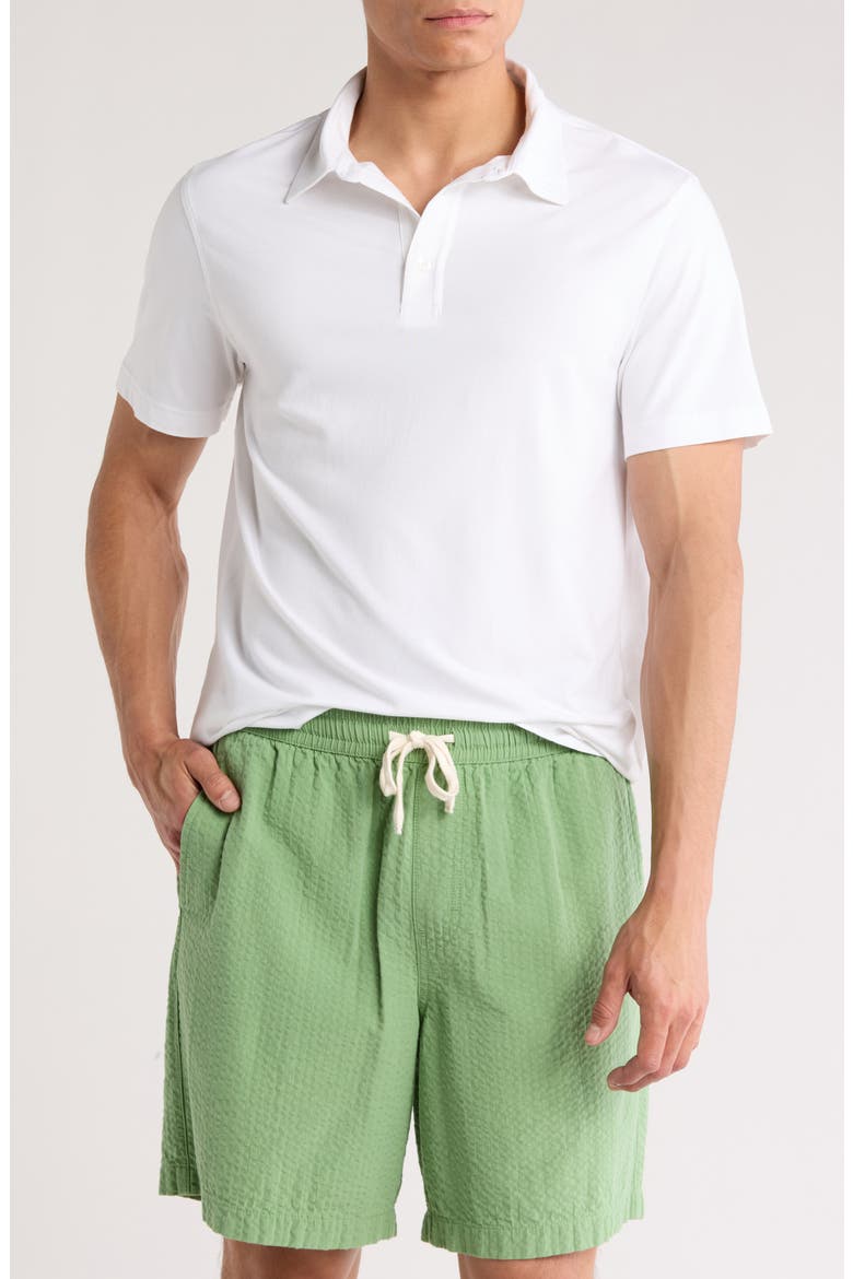 Cotton & Modal Polo, Main, color, WHITE