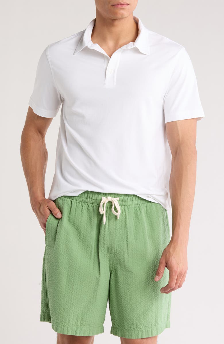 14th & Union Cotton & Modal Polo, Main, color, White