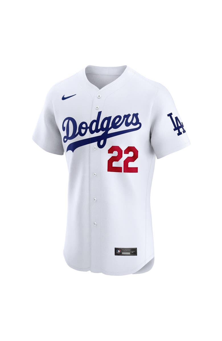 Nike Men's Nike Clayton Kershaw White Los Angeles Dodgers Home Elite Player Jersey, Alternate, color,
