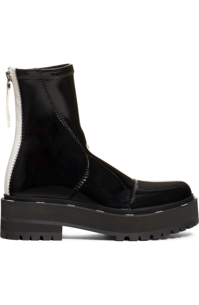 Fendi Zip Patent Combat Boot, Alternate, color,