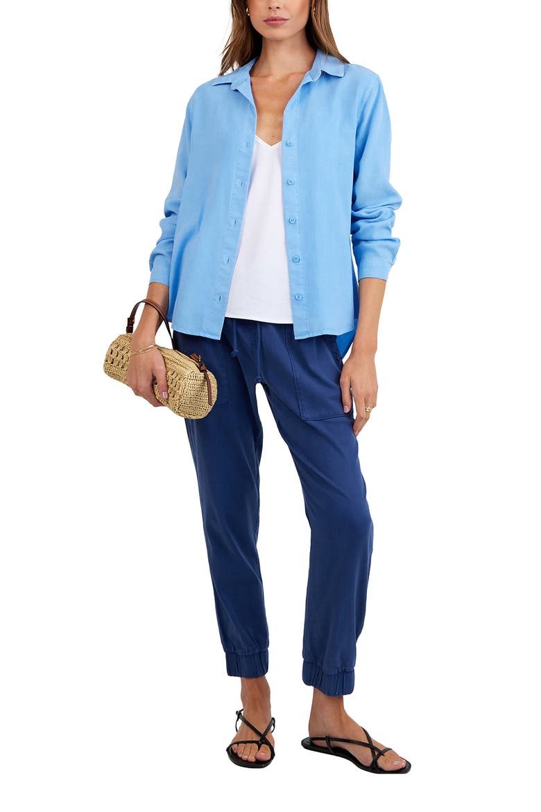Classic Button-Up Shirt, Alternate, color, TIDAL BLUE