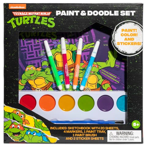 Paint 
Doodle, Teenage Mutant Ninja Turtles Coloring Set, 5+