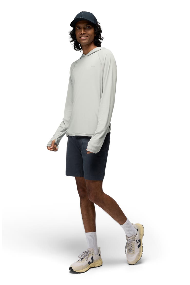 Sol Shade Long Sleeve Performance Hoodie, Alternate, color, RIVER ROCK