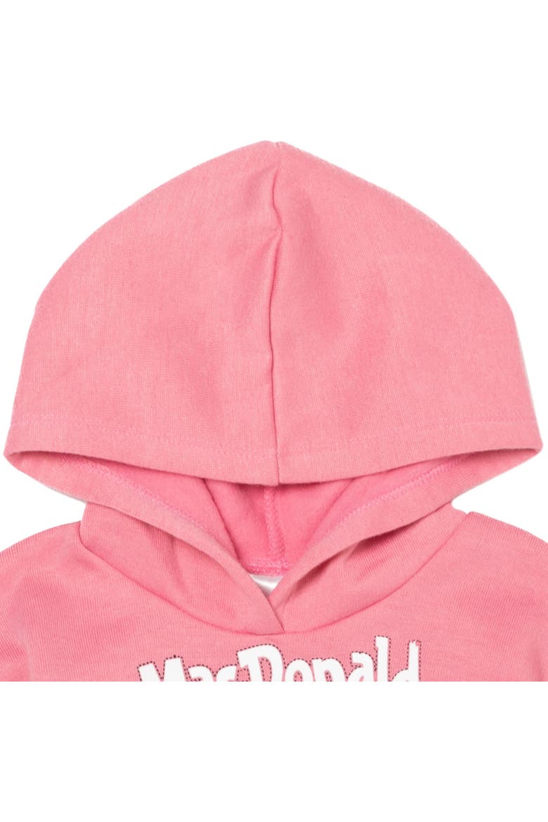 JJ Fleece Hoodie and Leggings Set, Alternate, color, JJ Pink Heather Grey