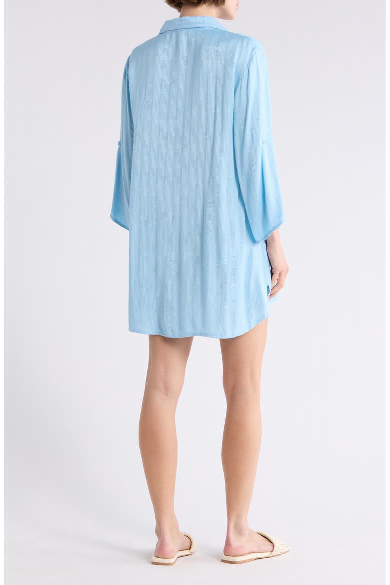 Oversize Cover-Up Shirt, Alternate, color, BLUE