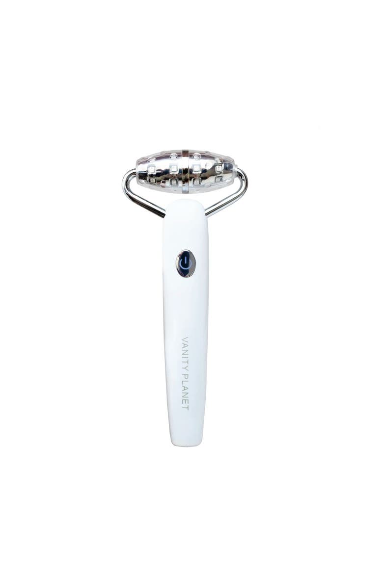 Mila LED Facial Roller, Main, color, White