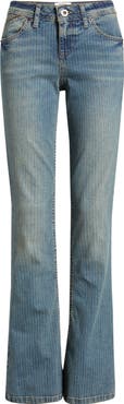 BDG Urban Outfitters Brooke Pinstripe Low Rise Flare Jeans