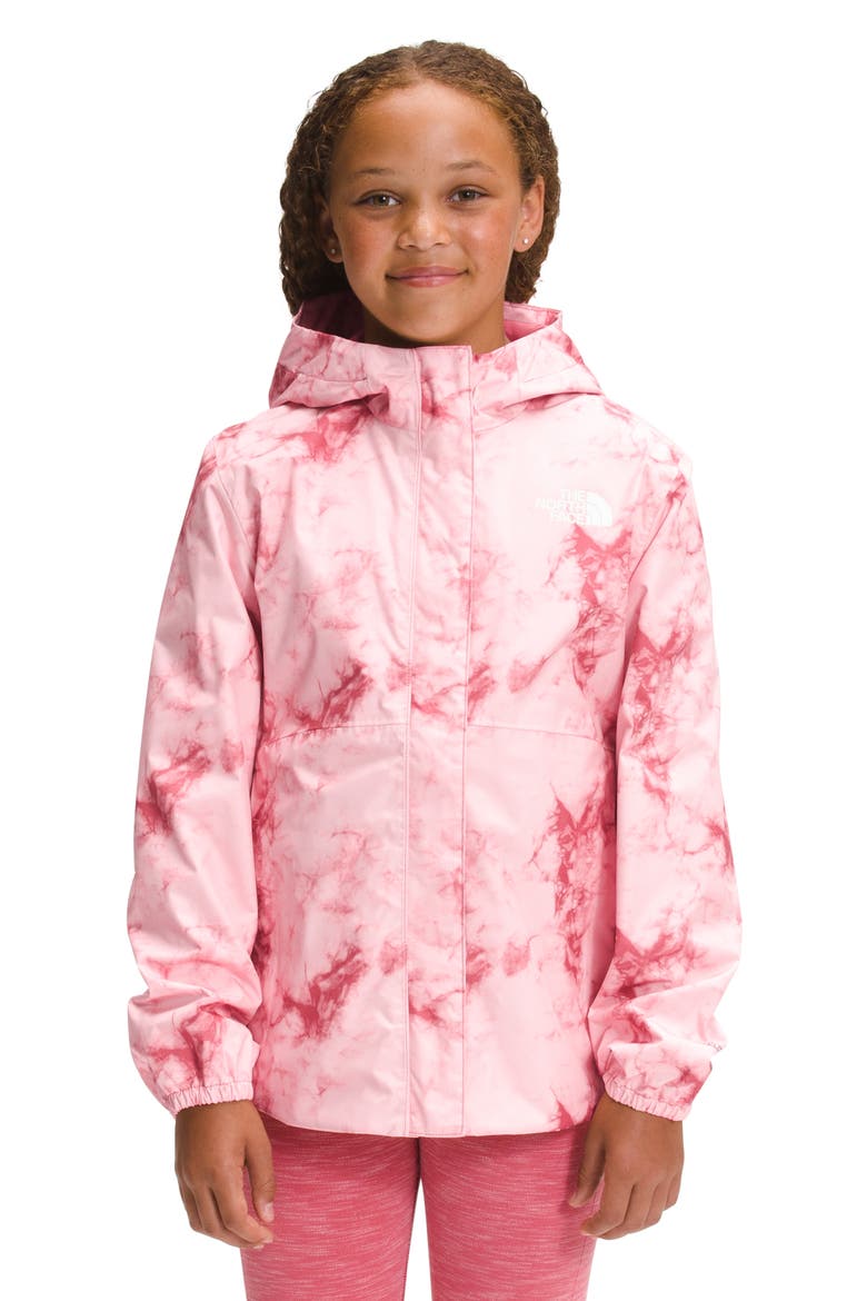 Kids' Antora Hooded Rain Jacket, Alternate, color, SLATE ROSE DYE