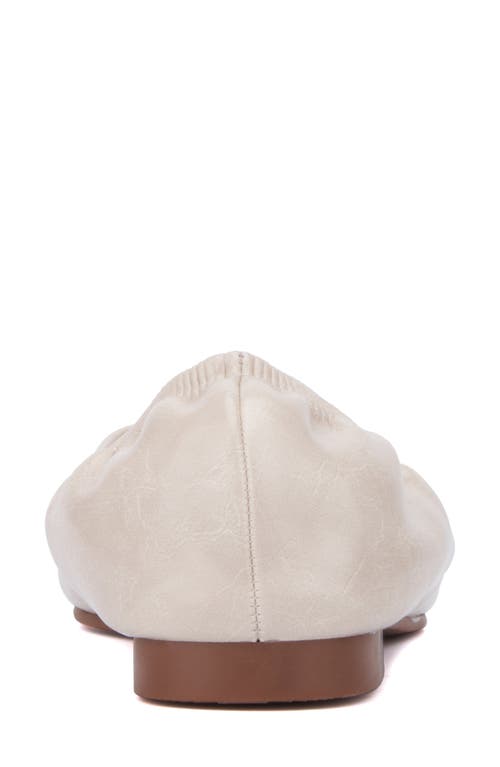 New York And Company Paris Mary Jane Flat In Bone