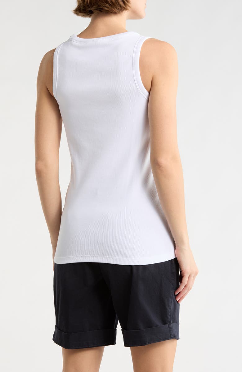 BOSS Orange Ematite Embellished Tank Top, Alternate, color, White