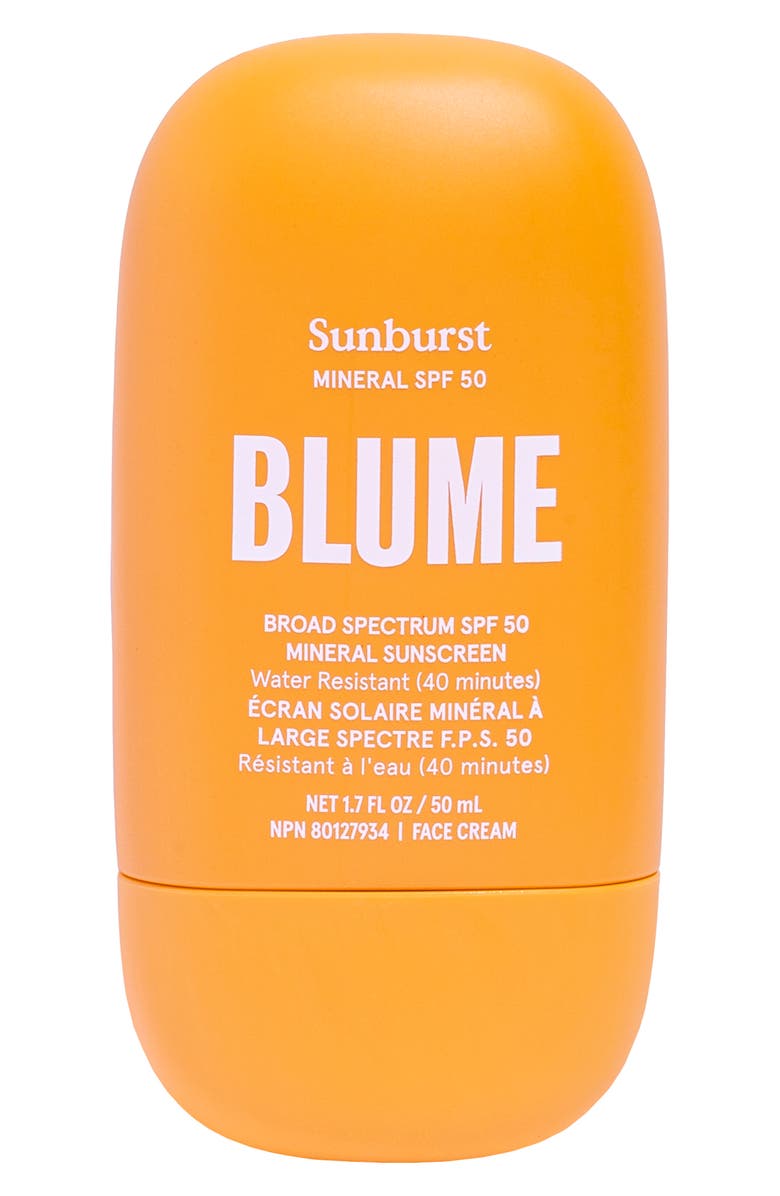 BLUME Sunburst Broad Spectrum SPF 50, Main, color, 