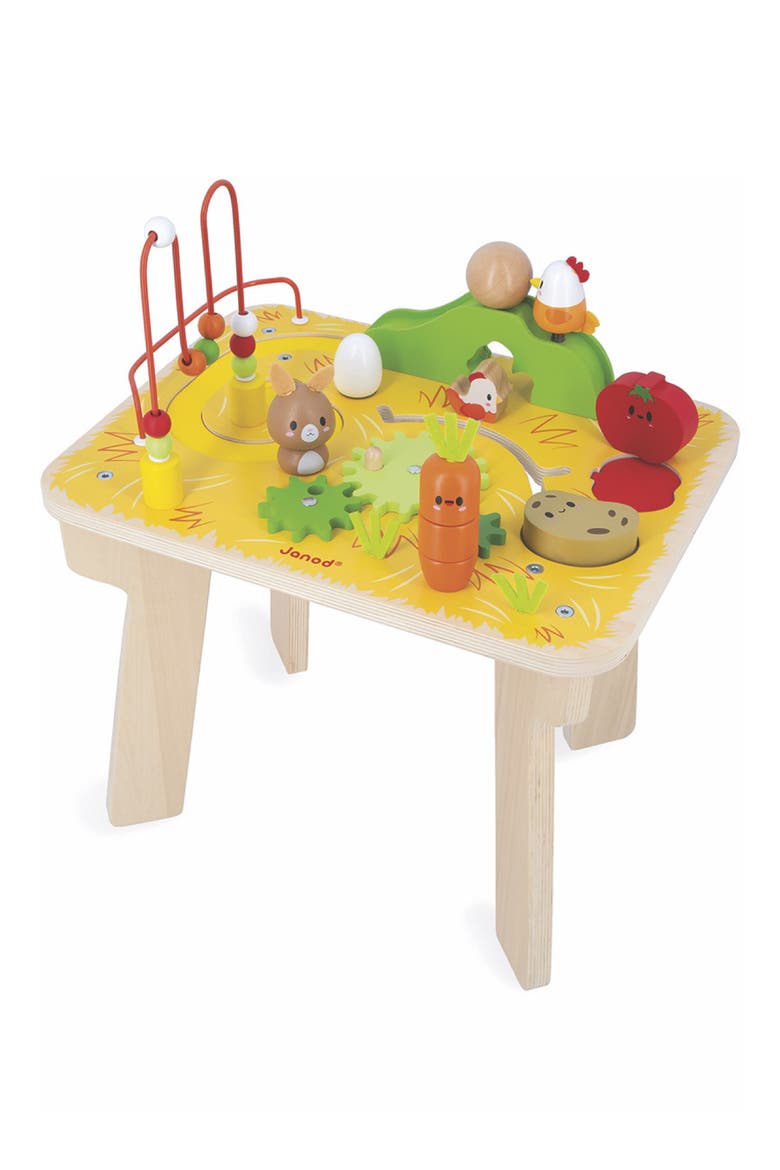 Farm Wooden Multi-Activity Table, Alternate, color, YELLOW