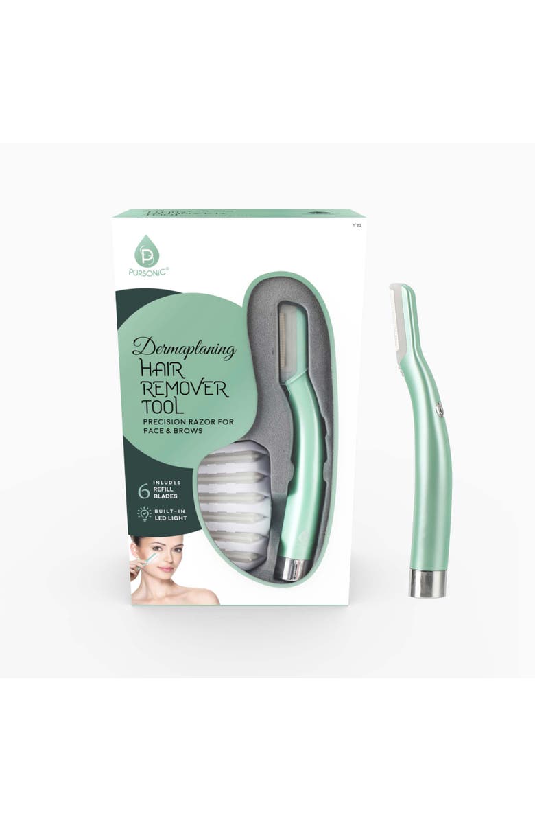 PURSONIC Precision Dermaplaning Hair Remover Tool, Main, color, Mint