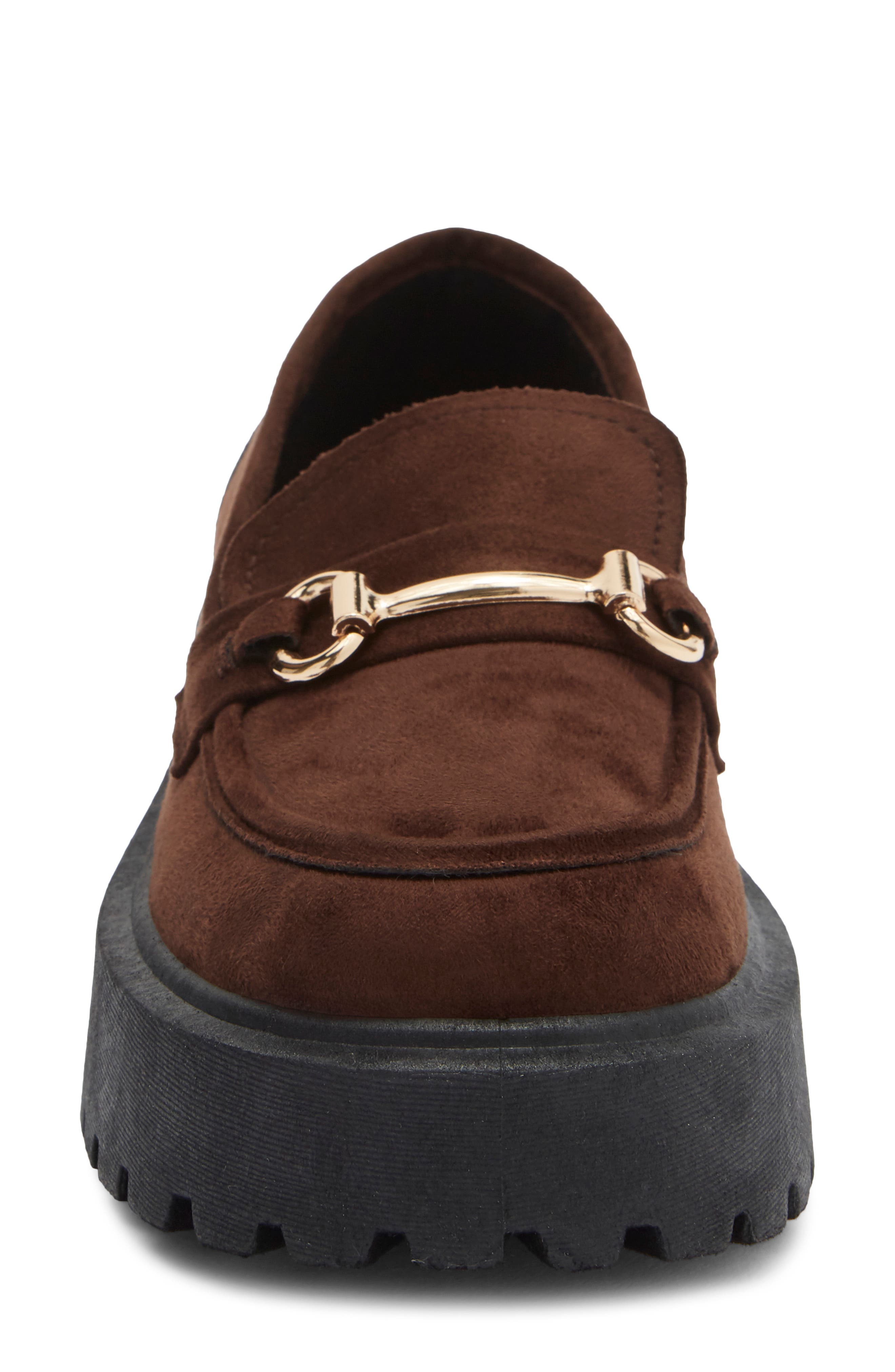 Tippy Bit Platform Loafer, Alternate, color, BROWN SUEDE