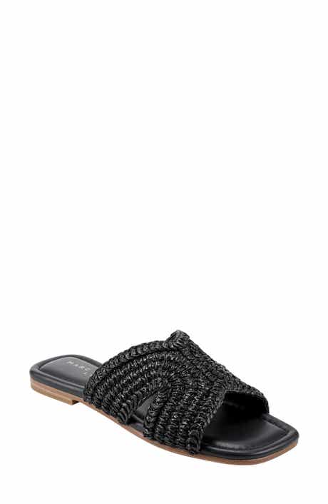 Narda Raffia Slide Sandal
