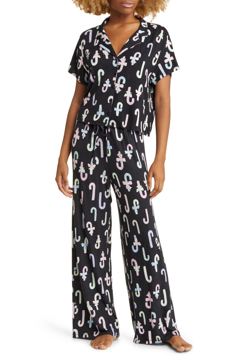 BP. All Night Stripe Pajamas, Main, color, 