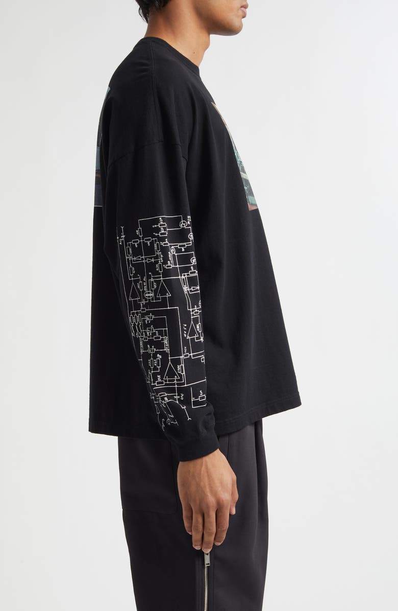 Undercover Faust Logo Sleeve Graphic T-Shirt, Alternate, color, Black