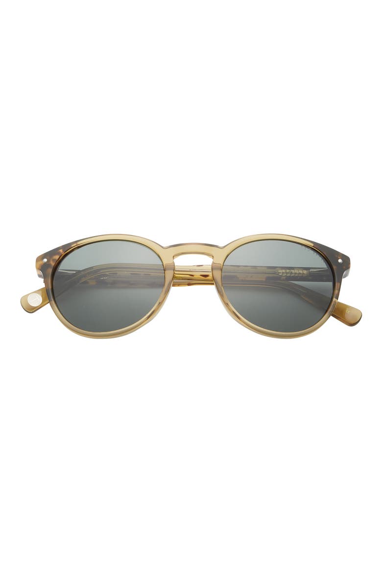 51mm Round Sunglasses, Main, color, BROWN