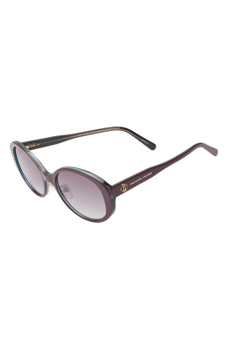 Marc Jacobs 54mm Oval Sunglasses, Alternate, color,