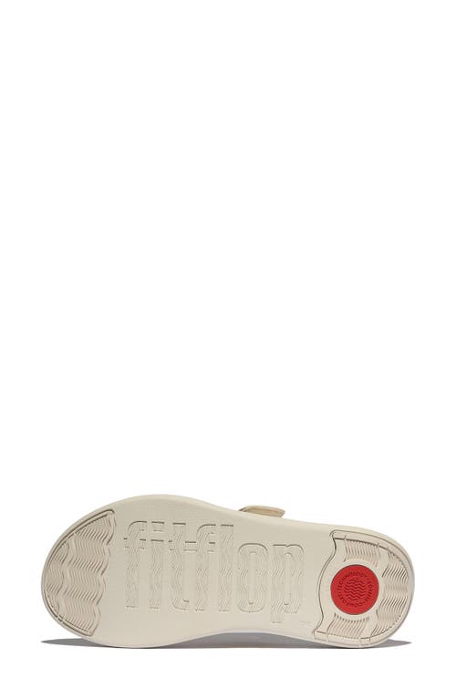 Fitflop F-mode Go Adjustable Platform Flip Flop In Paris Beige